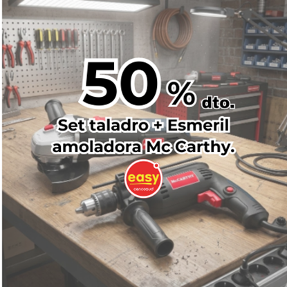 Imagen de Cupón Set taladro + esmeril Mc Carthy